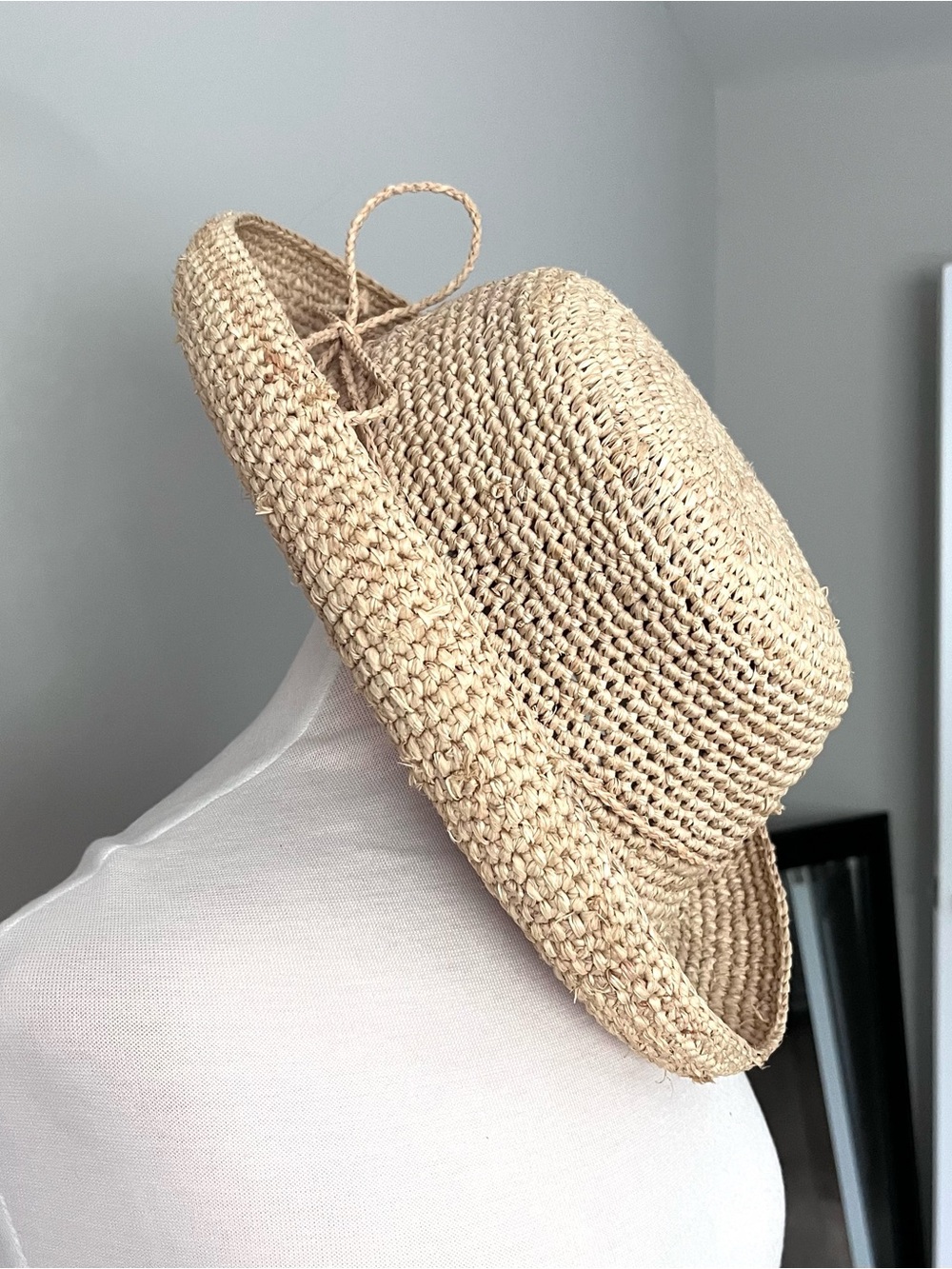 Scala “ Destin” Woven Straw Sun Hat in Natural Beige - Picture 3 of 7